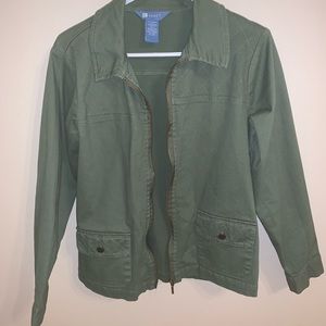 Korea olive green coat